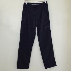 Wrangler All Terrain Pants Mens 30x32 Black Rip Stop No Fly Zone Tech Utility